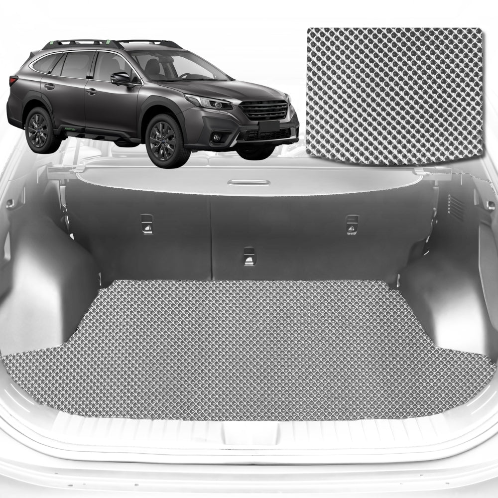 6D Diamond Car Boot Mat for Subaru Outback 2021-Current-Cargo Mat-Grey-Outback GT