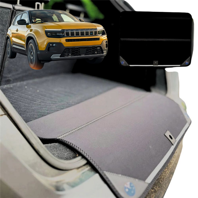 Rear Cargo Boot Bumper Protector for Jeep Avenger 2024 - Current - XL (98 x 55) - Black