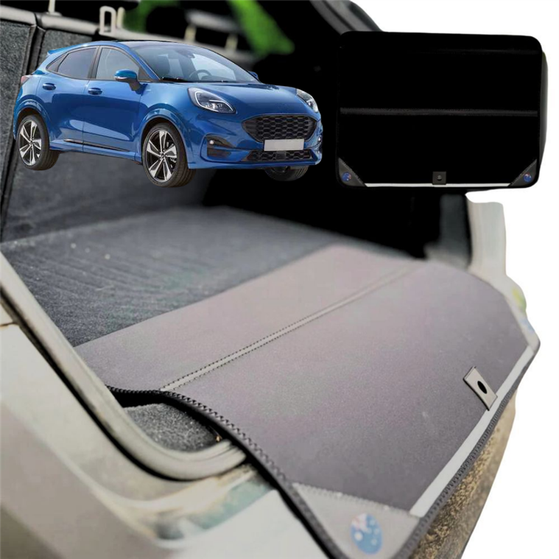 Rear Cargo Boot Bumper Protector for Ford Puma 2019 - Current JK - XL (98 x 55) - Black