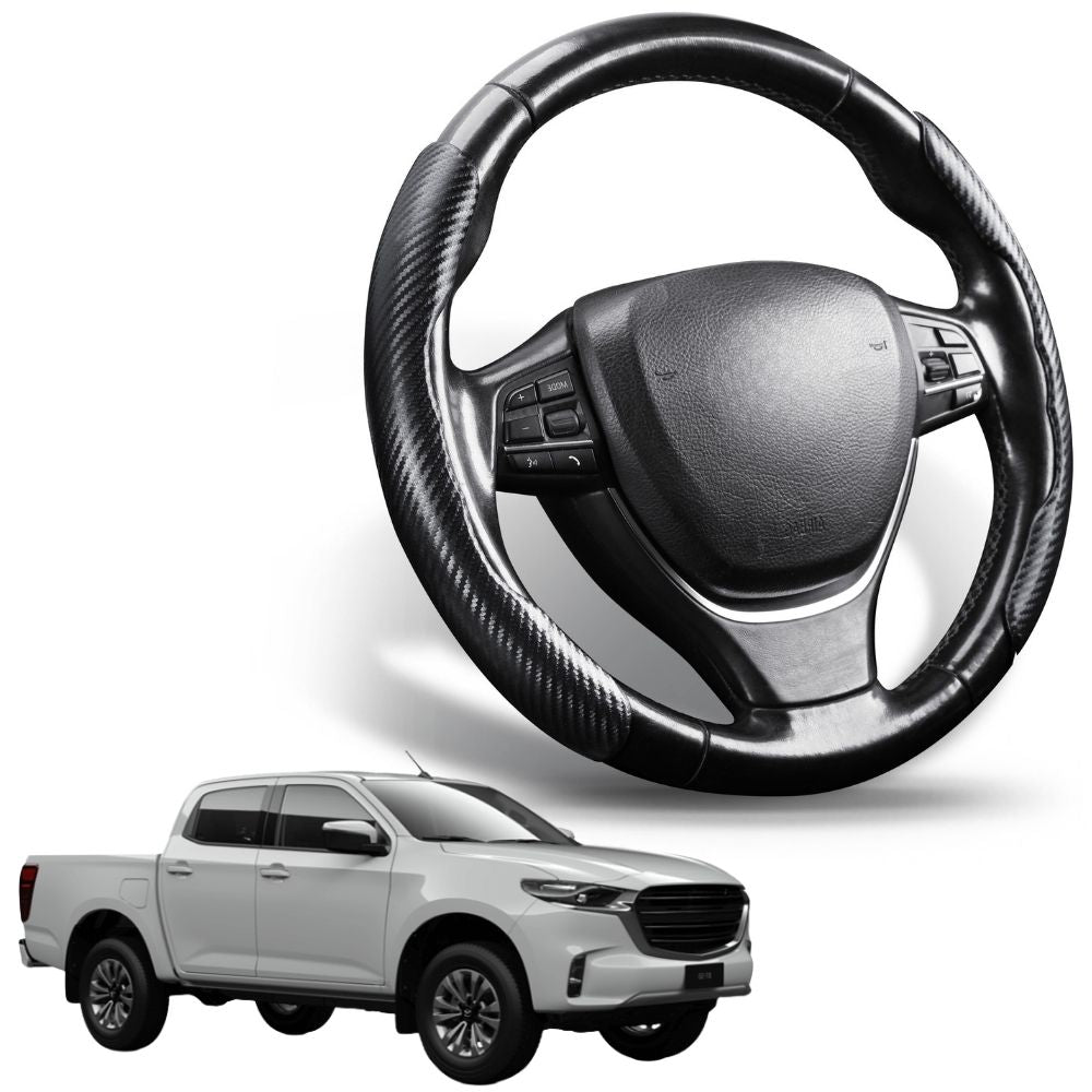 Segmented Steering Wheel Cover for Mazda BT-50 Dual Cab 2020 - 2024 (TF)