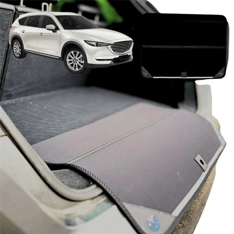 Rear Cargo Boot Bumper Protector for Mazda CX-8 2018 - Current (KG) - XL (98 x 55) - Black