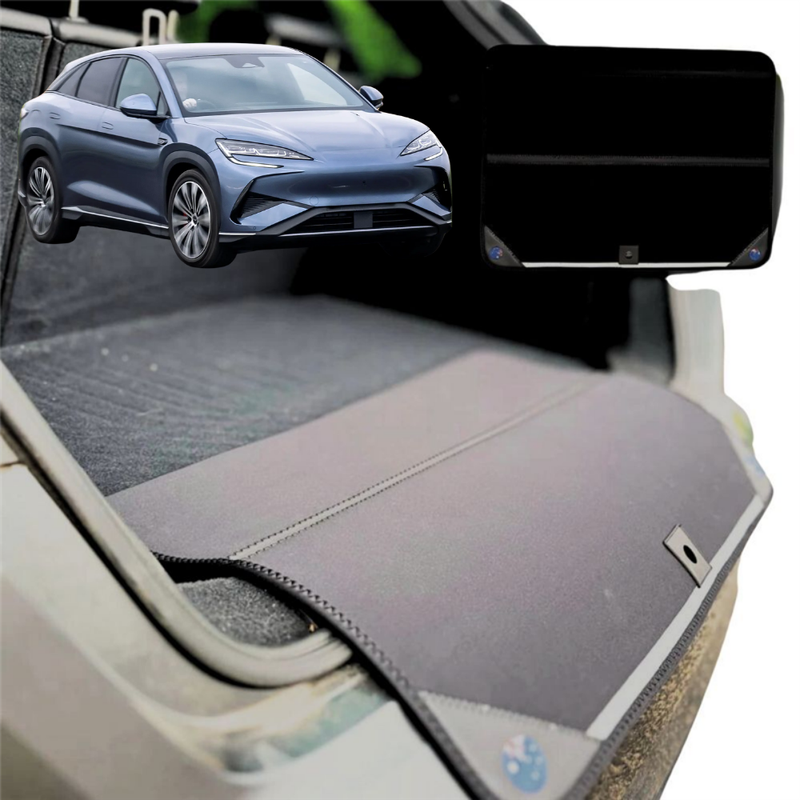 Rear Cargo Boot Bumper Protector for BYD Sealion 7 2025 - Current - XL (98 x 55) - Black
