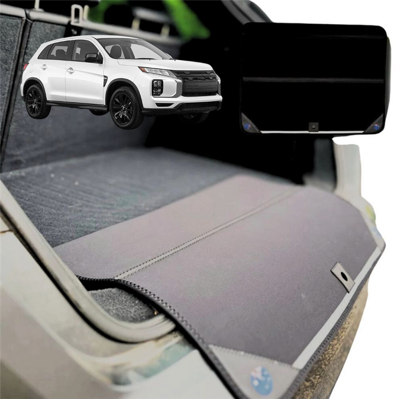 Rear Cargo Boot Bumper Protector for Mitsubishi Outlander P-HEV 2021 - Current (4th gen) - XL (98 x 55) - Black