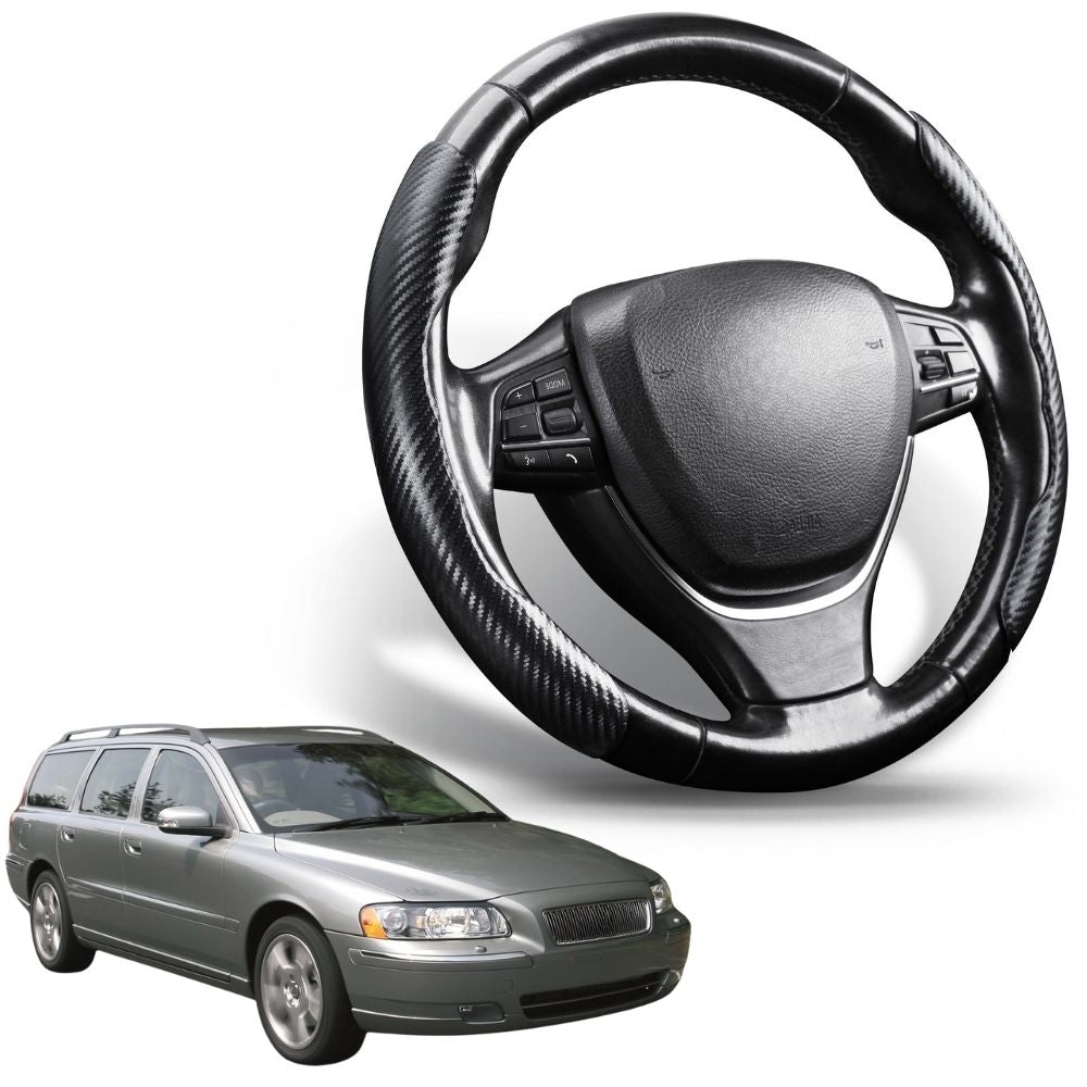 Segmented Steering Wheel Cover for Volvo V70 2000 - 2007 Mk II, Mk II Facelift