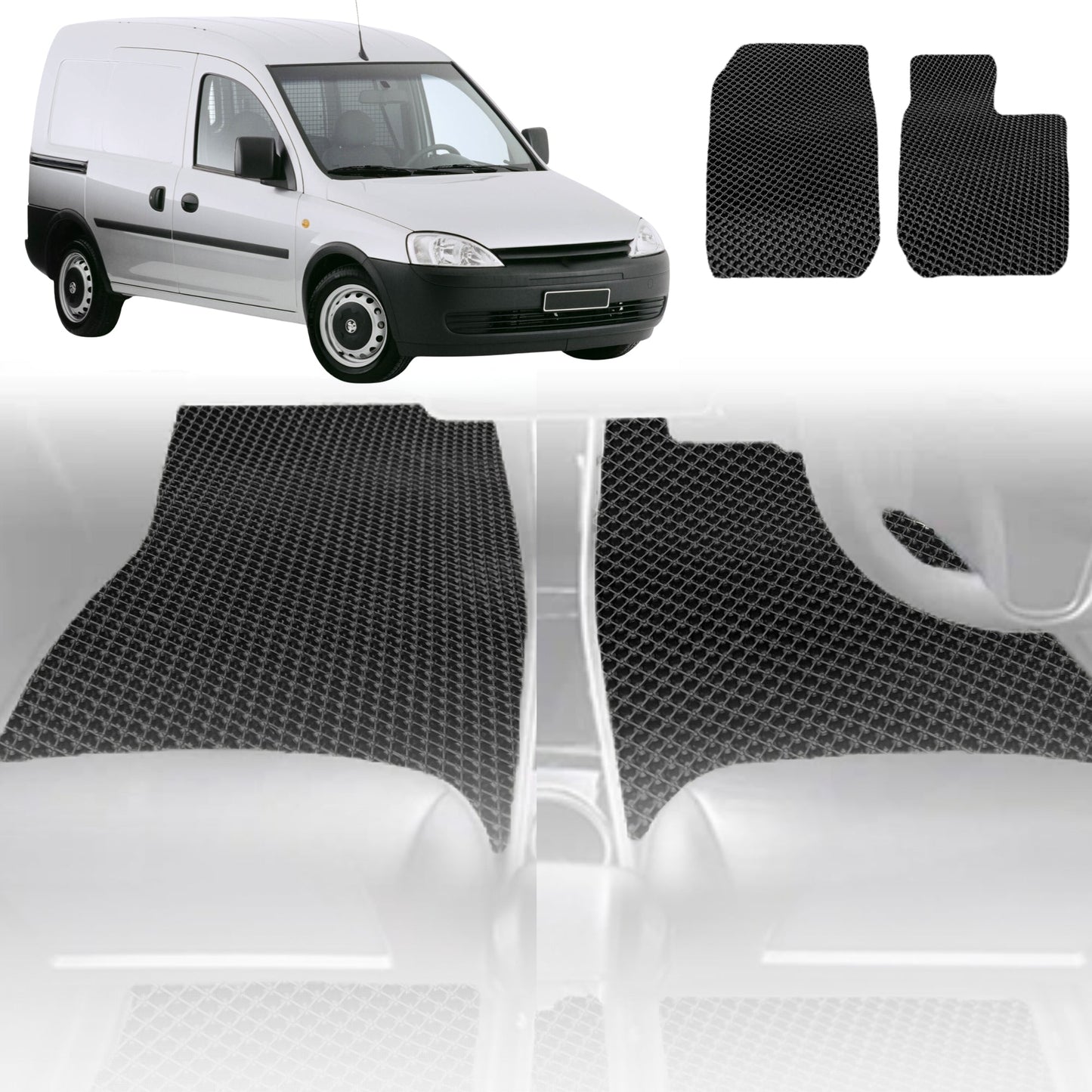 6D Diamond Car Floor Mats for Holden Combo (XC) 2002-2013-Outback GT