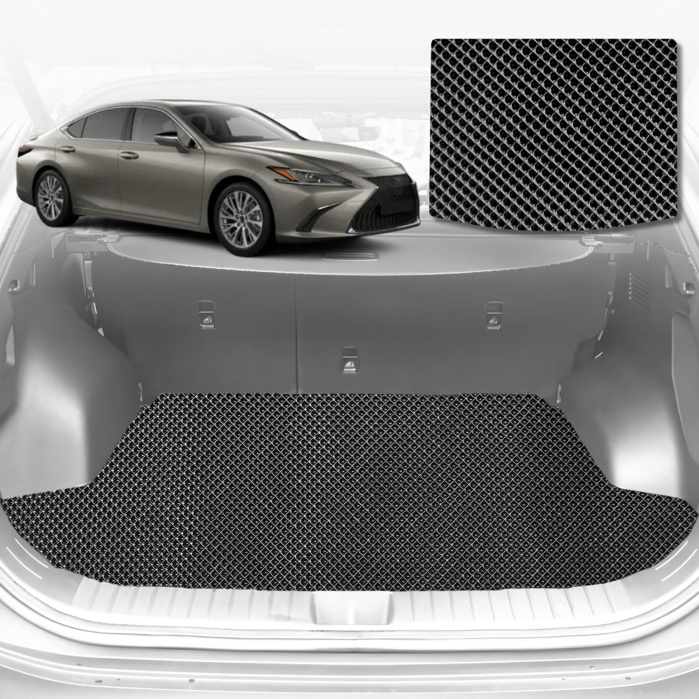 6D Diamond Car Boot Mat for Lexus ES 70R2019-Current-Sedan-Cargo Mat-Black-Outback GT