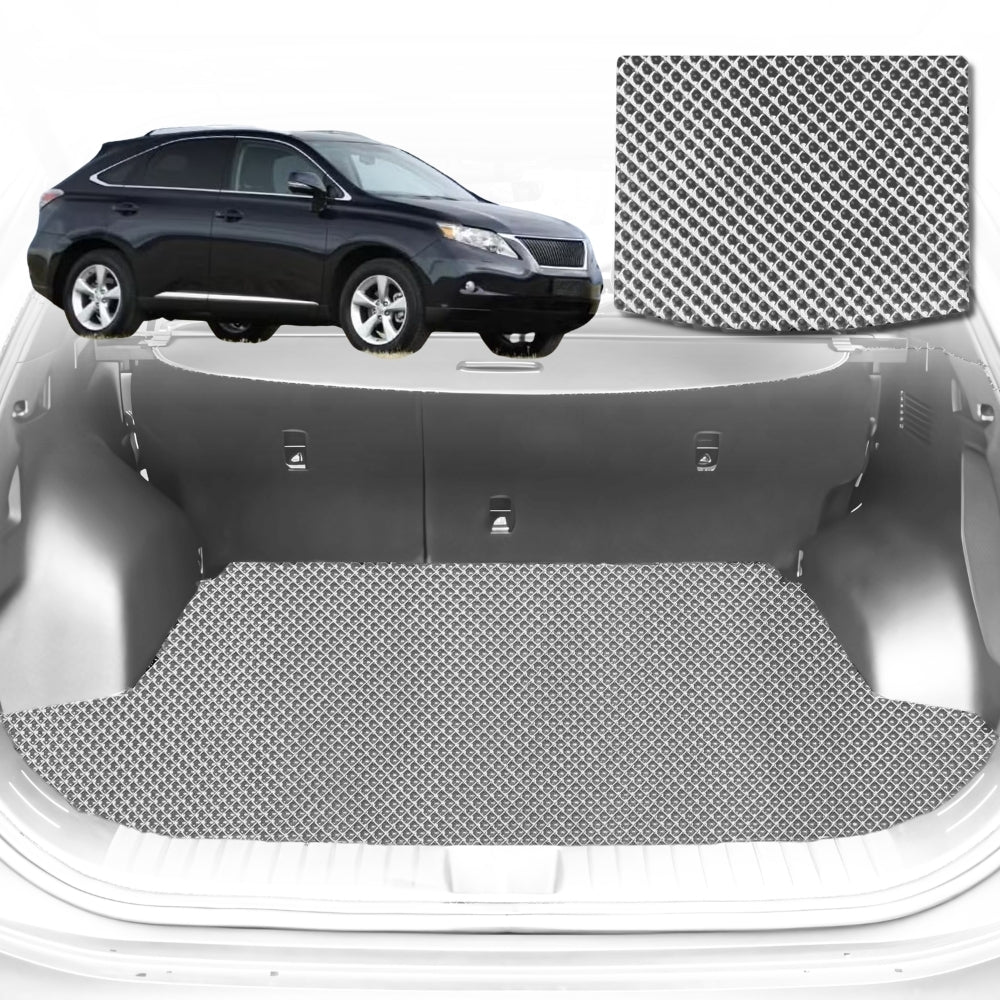 6D Diamond Car Boot Mat for Lexus RX (GSU35)2003-2009-Cargo Mat-Grey-Outback GT