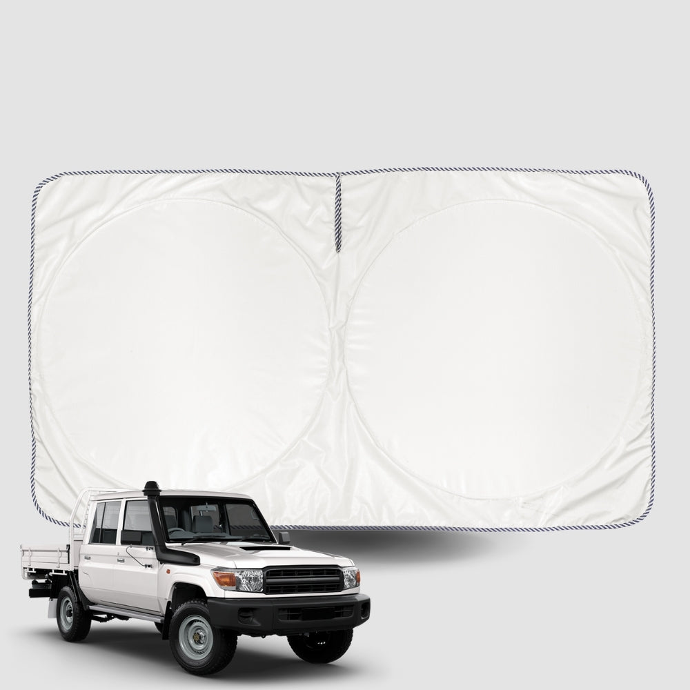 Windscreen Sun Shade for Toyota LandCruiser 70 Double Cab 2014-Current Universal Fit Window Visor UV Block