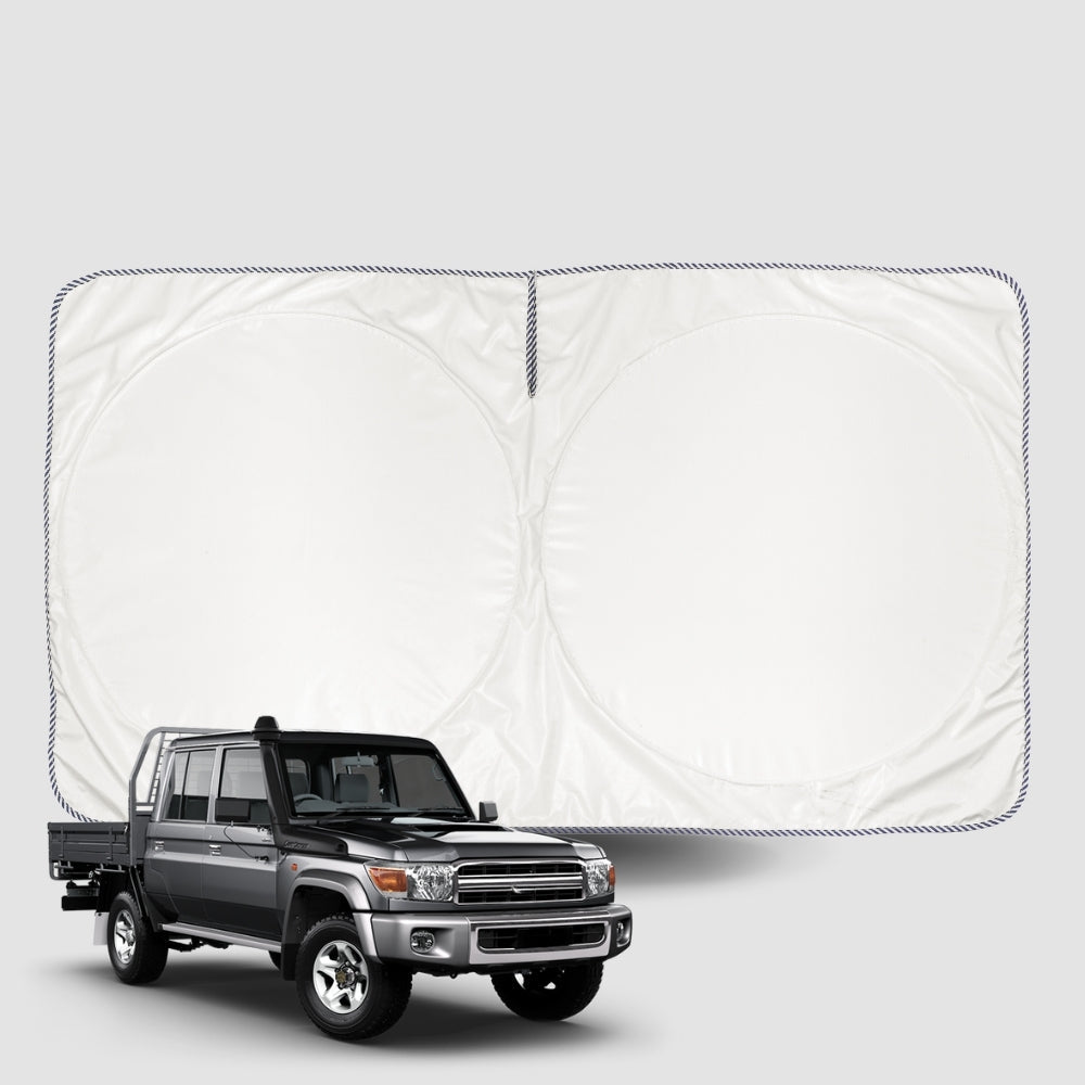 Windscreen Sun Shade for Toyota LandCruiser 79 Series Double Cab 2012-Current Universal Fit Window Visor UV Block