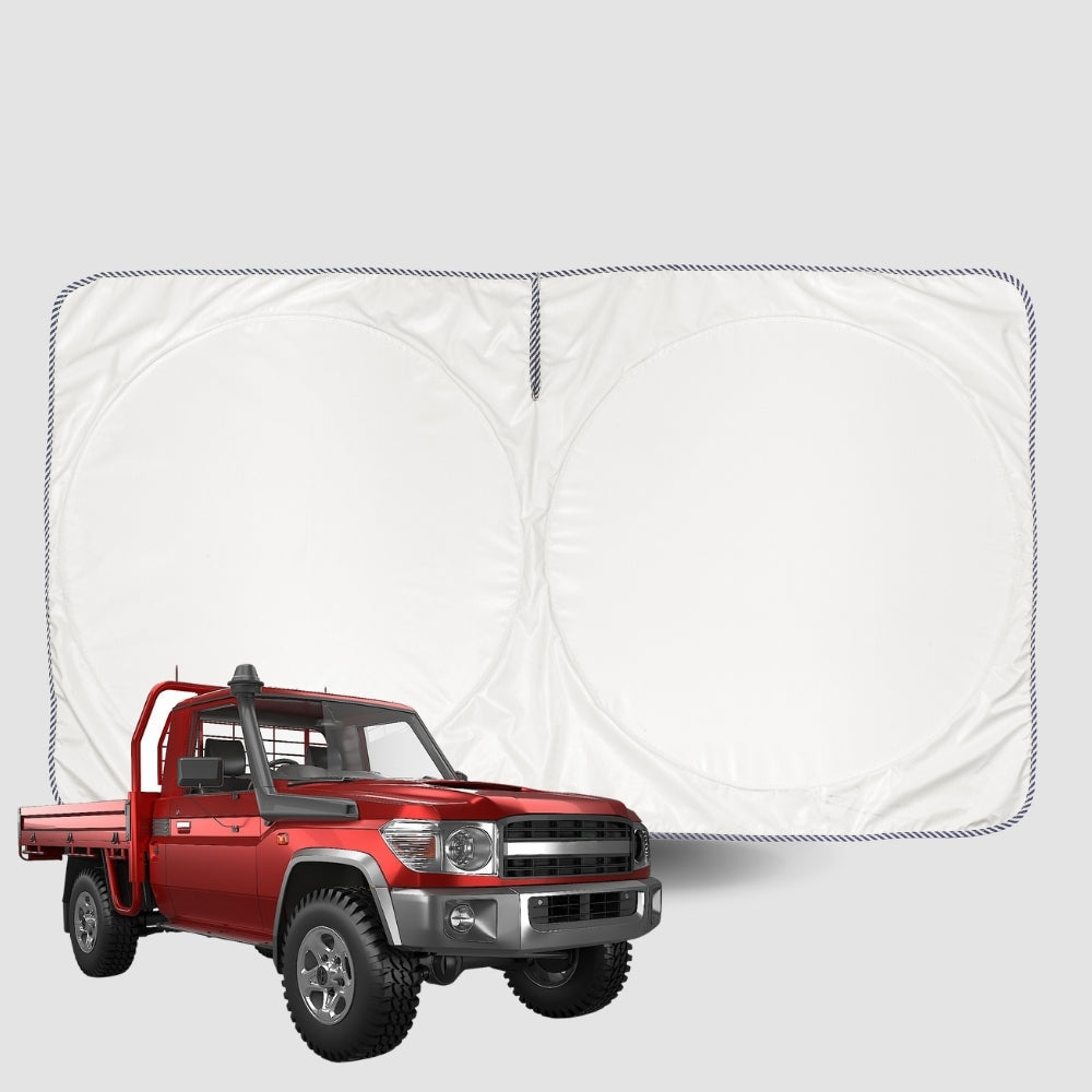 Windscreen Sun Shade for Toyota LandCruiser 79 Series Single Cab 2012-Current Universal Fit Window Visor UV Block