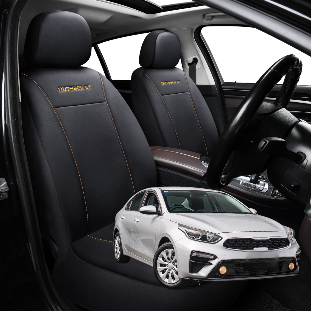 Car Seat Cover for Kia Cerato 2018 - Current (BD) - Black-Front Only