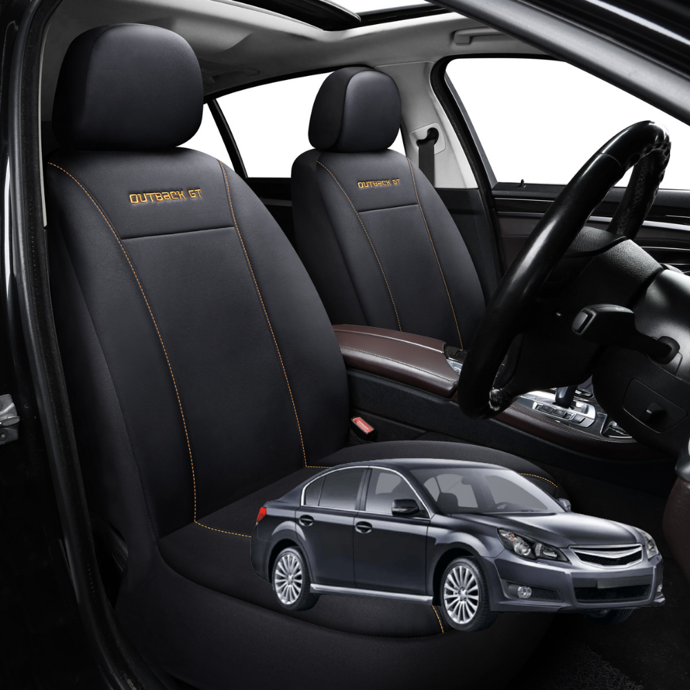 Car Seat Cover for Subaru Liberty 2009 - 2014 5GEN - Black-Front Only