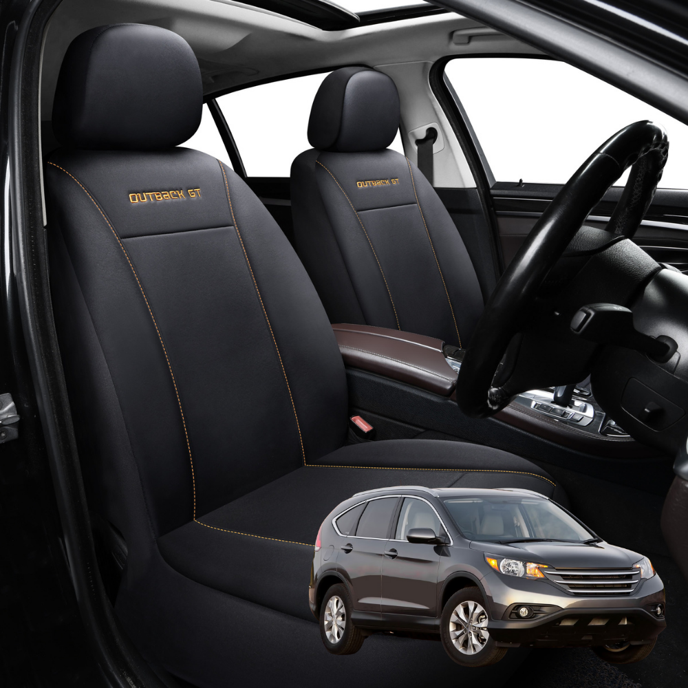 Car Seat Cover for Honda CR-V 2012 - 2017 RM - Black-Front Only