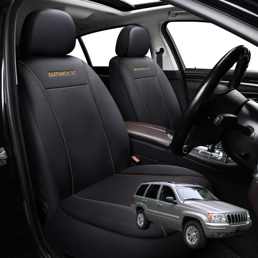 Car Seat Cover for Jeep Gladiator 2020 - Current JT - Black-Front Only