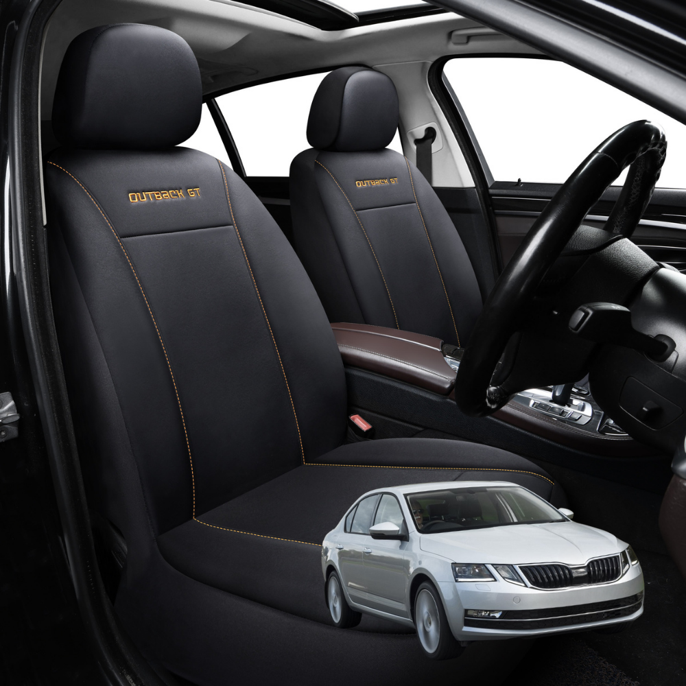 Car Seat Cover for Skoda Octavia 2013 - 2020 NE - Black-Front Only