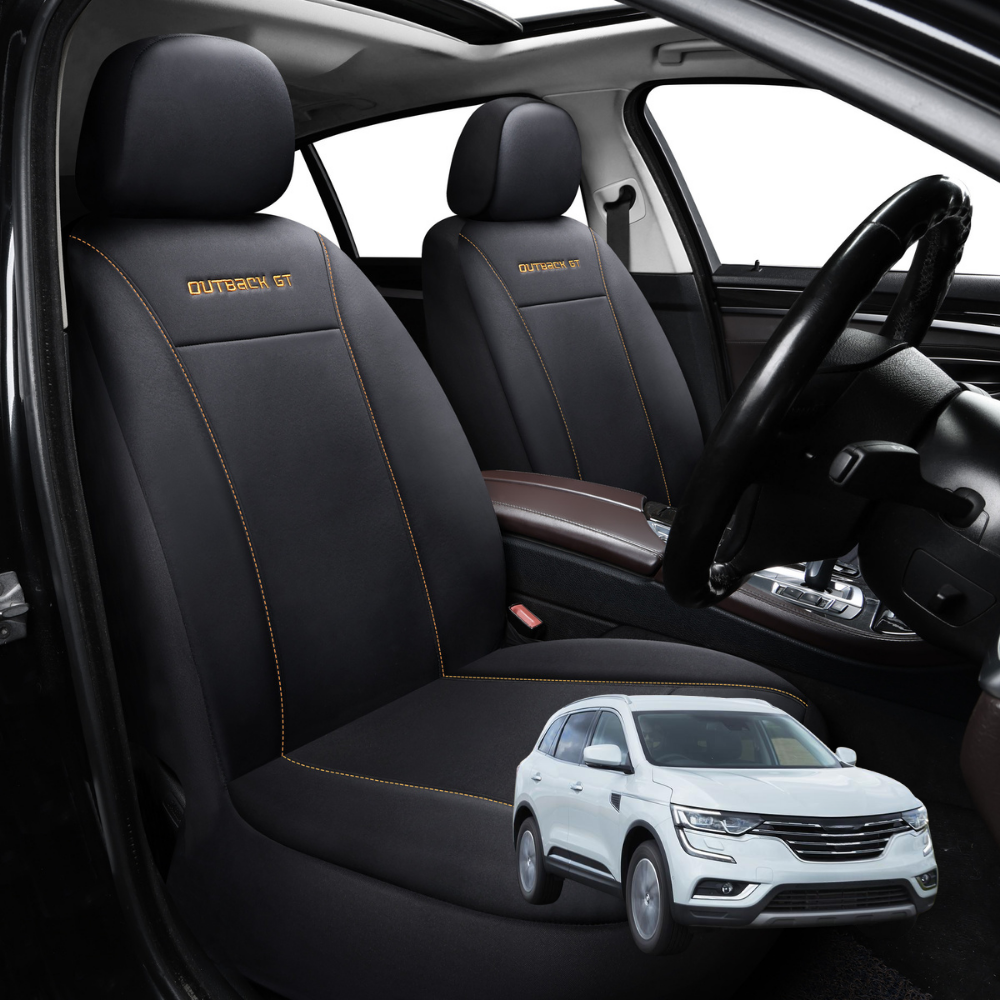 Car Seat Cover for Renault KOLEOS 2016 - Current (HC) - Black-Front Only