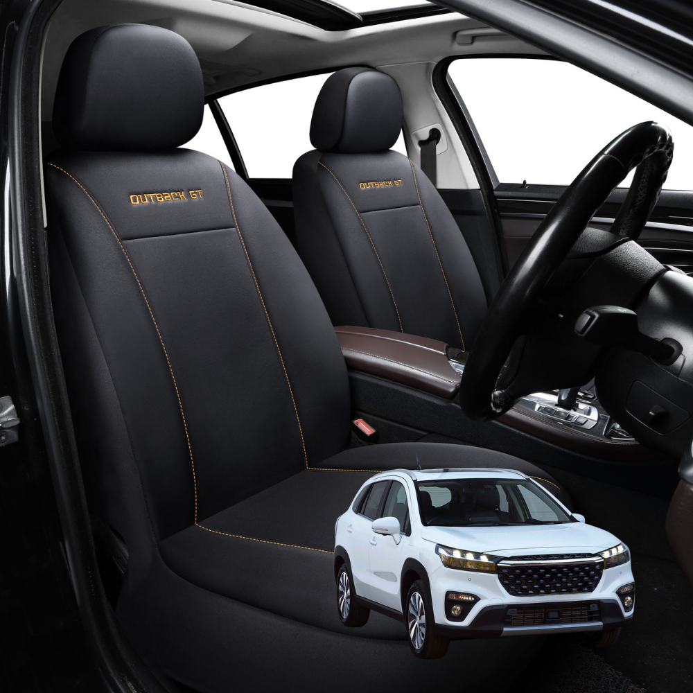 Car Seat Cover for Suzuki S-Cross 2022 - Current - Black-Front Only