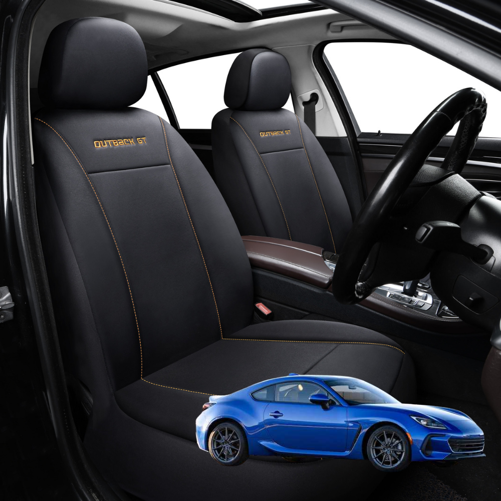 Car Seat Cover for Subaru BRZ 2021 - Current Z1 - Black-Front Only