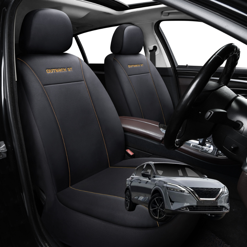 Car Seat Cover for Nissan QASHQAI 2022 - Current (J12) - Black-Front Only