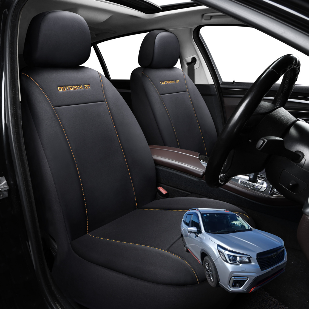 Car Seat Cover for Subaru Forester 2018 - Current (SK) - Black-Front Only