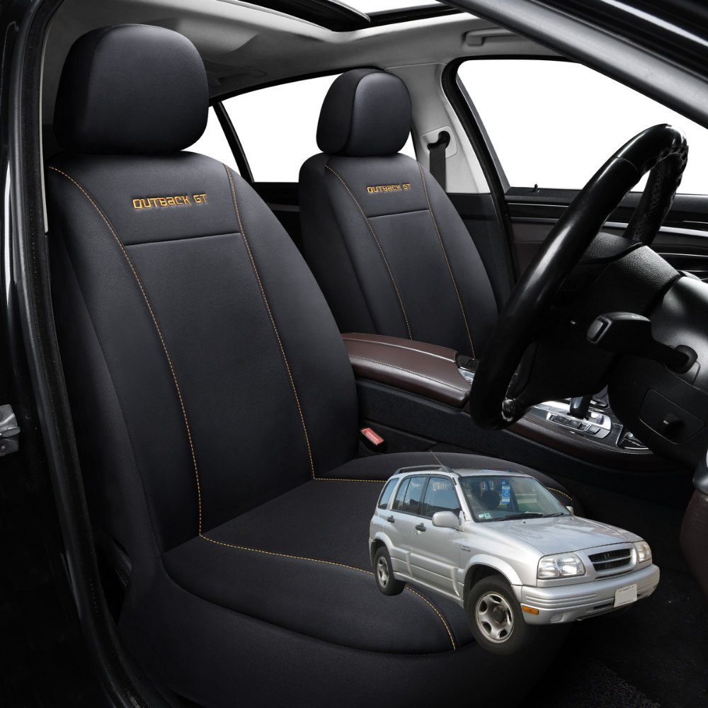 Car Seat Cover for Suzuki Vitara 1998 - 2005 (FT/GT) - Black-Front Only