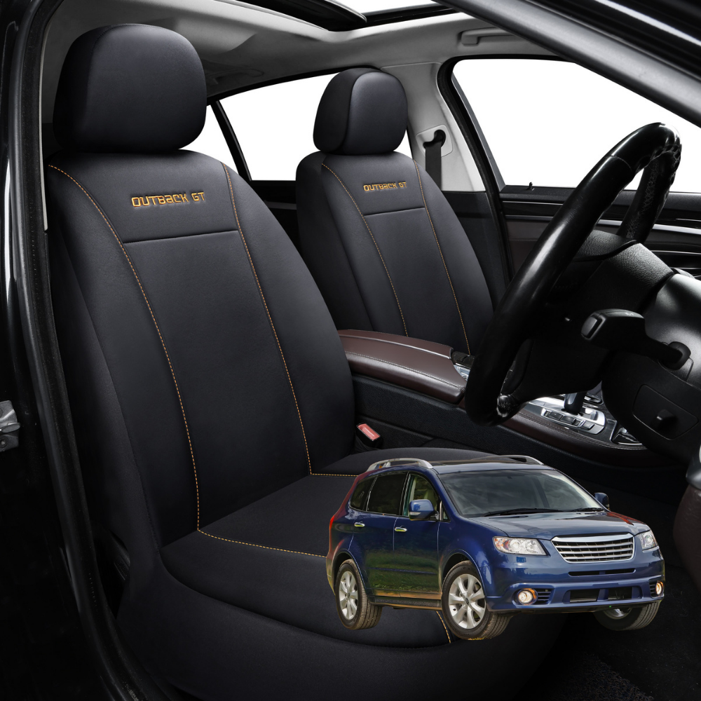 Car Seat Cover for Subaru Tribeca 2005 - 2014 (B9) - Black-Front Only