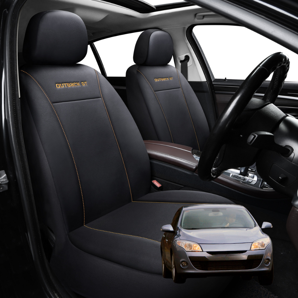 Car Seat Cover for Renault Megane 2008 - 2016 R.S. - Black-Front Only