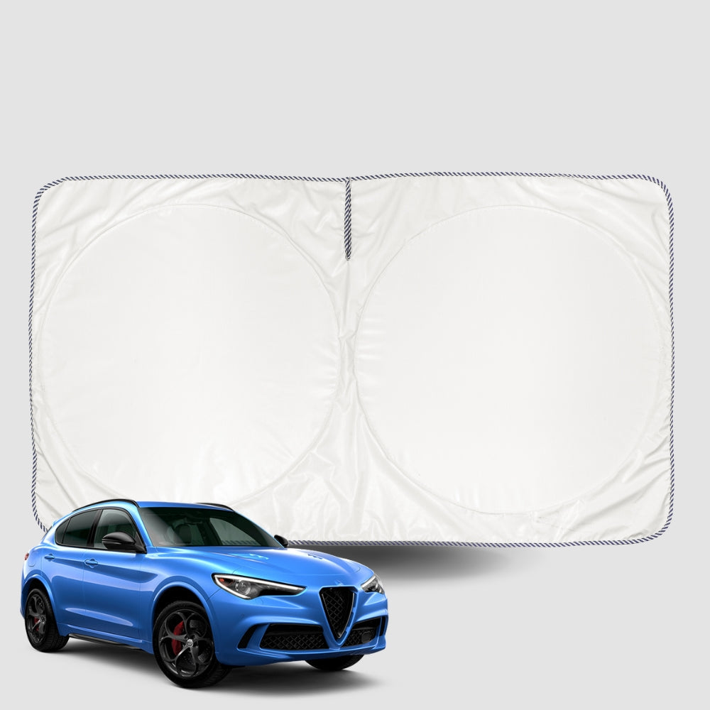 Windscreen Sun Shade for Alfa Romeo Stelvio 2017-Current Universal Fit Window Visor UV Block