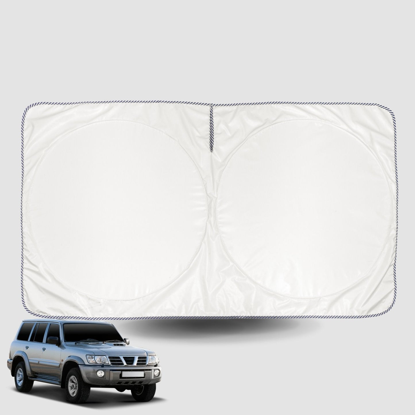 Windscreen Sun Shade for Nissan Patrol Y61 SUV (Y61/GU)1997-2016 Universal Fit Window Visor UV Block