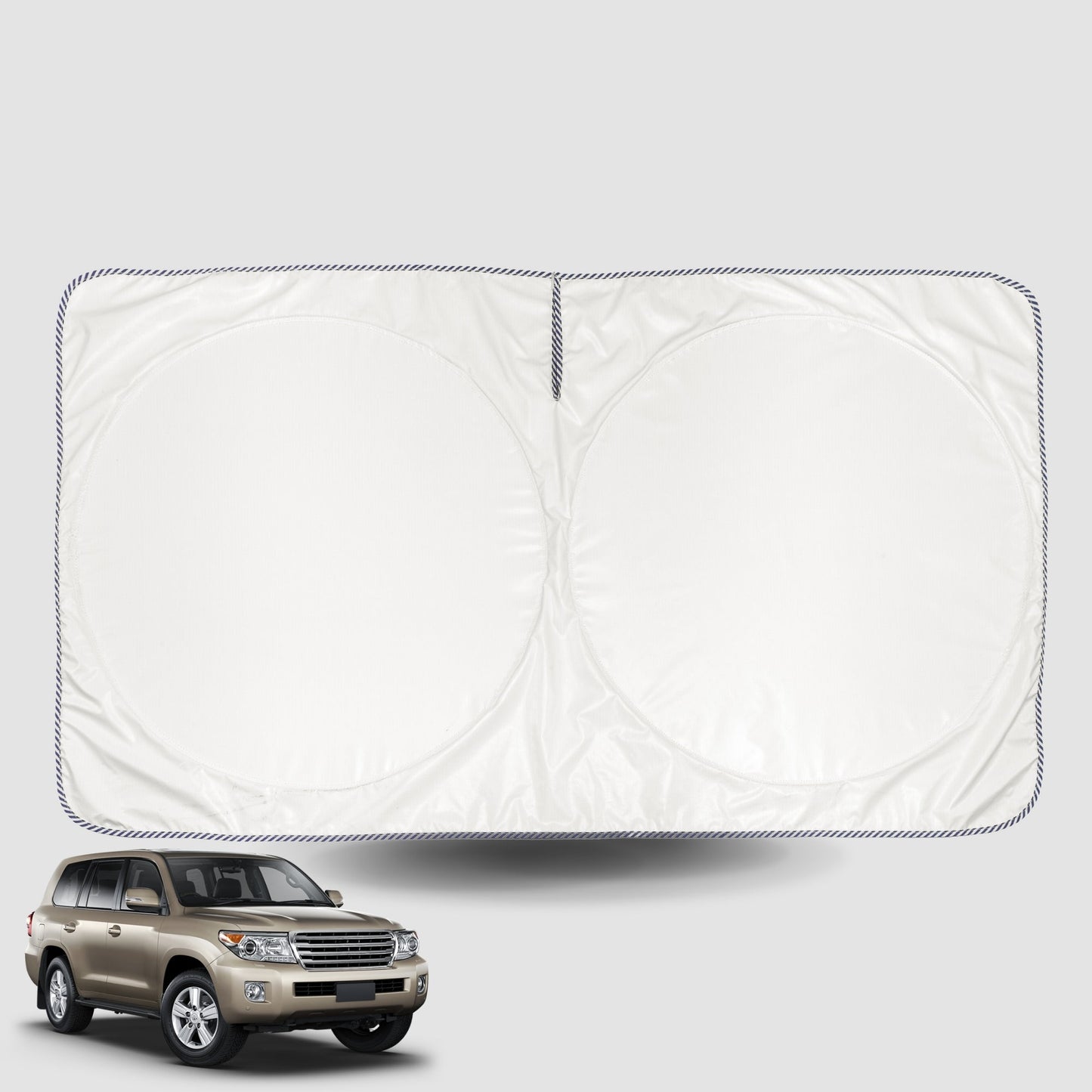 Windscreen Sun Shade for Toyota LandCruiser 200 (Sahara)2012-2021 Universal Fit Window Visor UV Block