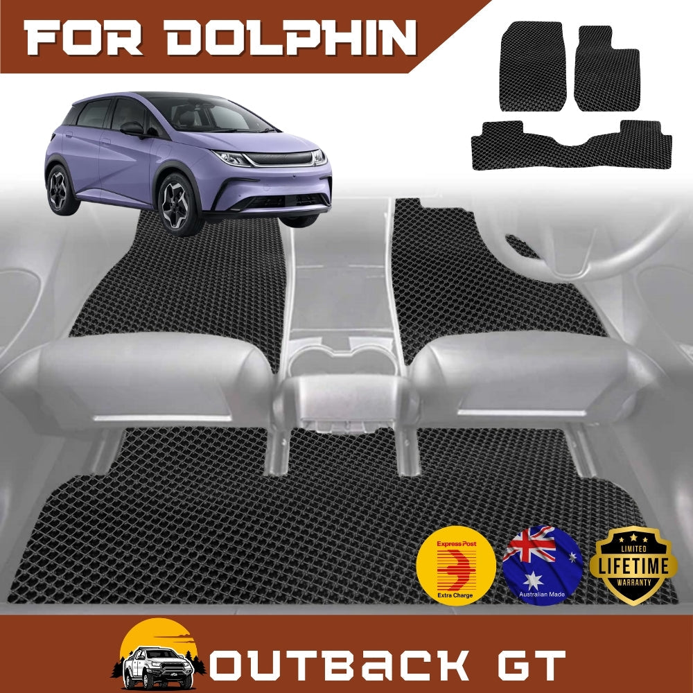 6D Diamond Car Floor Mats for All-new BYD Dolphin 2023-Current 5Door Hatchback Full Set | Heavy Duty Carpet Liner