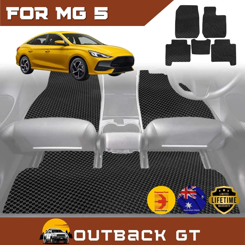 6D Diamond Car Floor Mats for All-new MG 5 2023-Current Full Set | Heavy Duty Carpet Liner