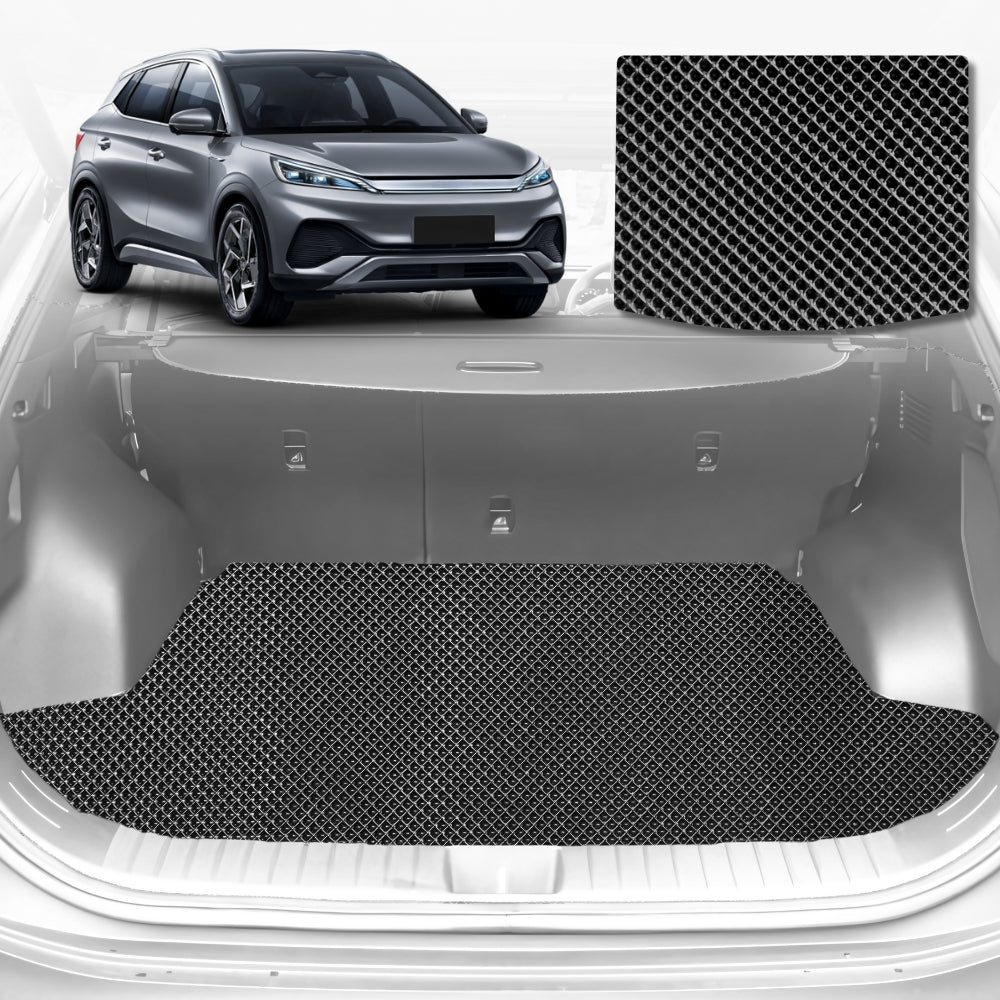 6D Diamond Car Boot Mat for All-new BYD Atto 3 2022-Current-Cargo Mat-Black-Outback GT