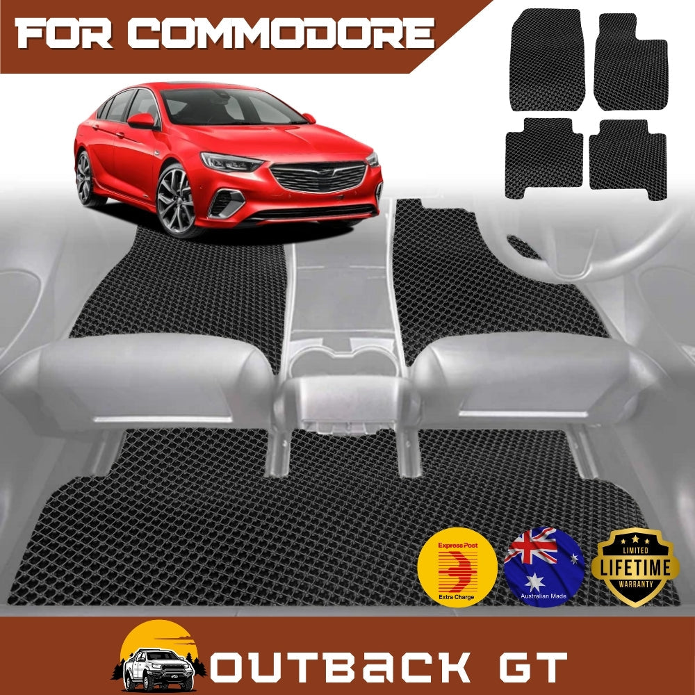 6D Diamond Car Floor Mats for Holden Colorado Ute Single Cab RG, VF2012-2016 Front Set | Heavy Duty Carpet Liner