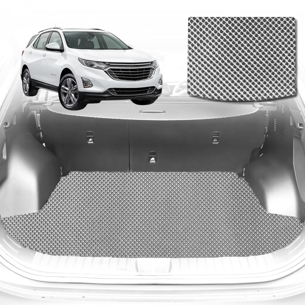 6D Diamond Car Boot Mat for Holden Equinox EQ2017-2020-Cargo Mat-Grey-Outback GT