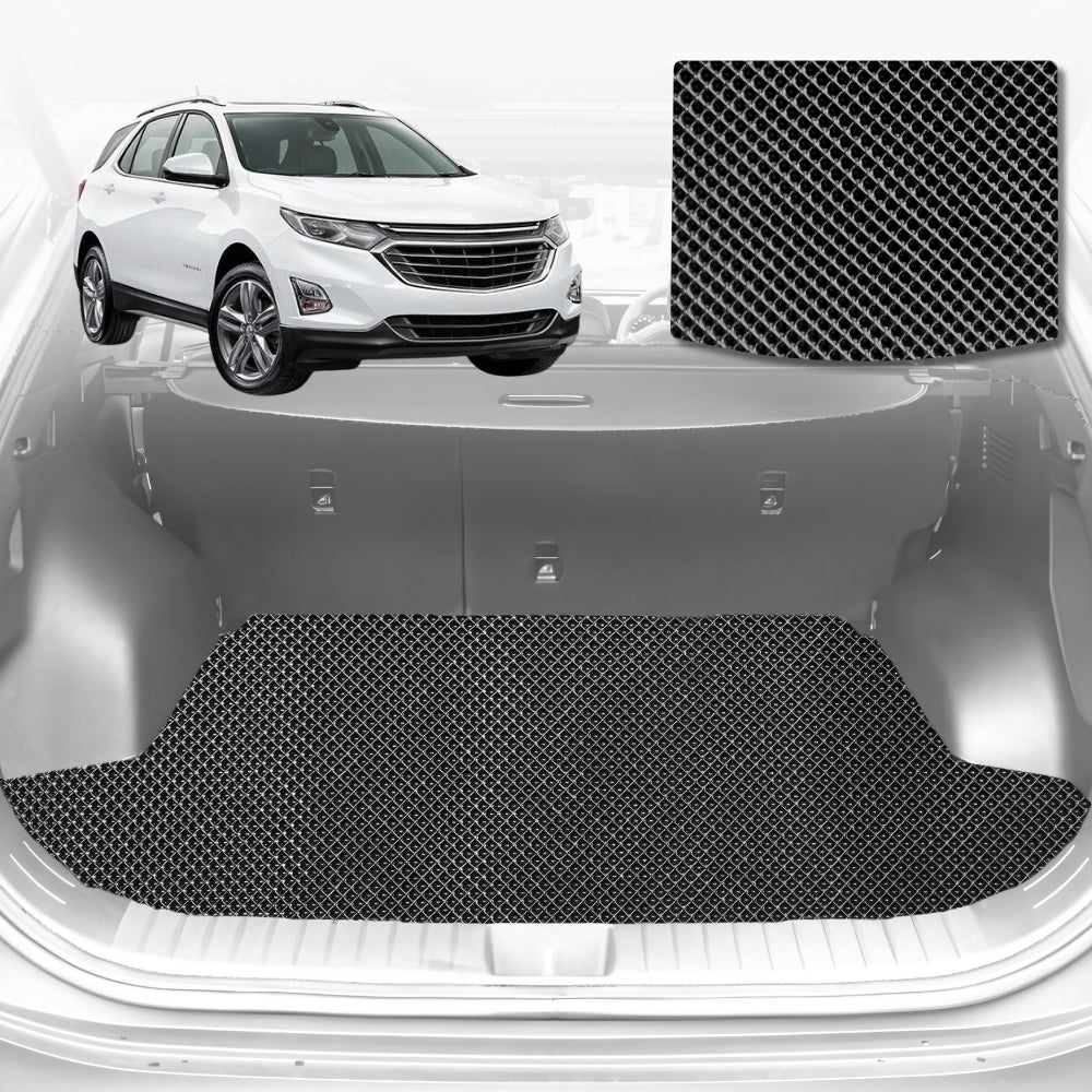 6D Diamond Car Boot Mat for Holden Equinox EQ2017-2020-Cargo Mat-Black-Outback GT