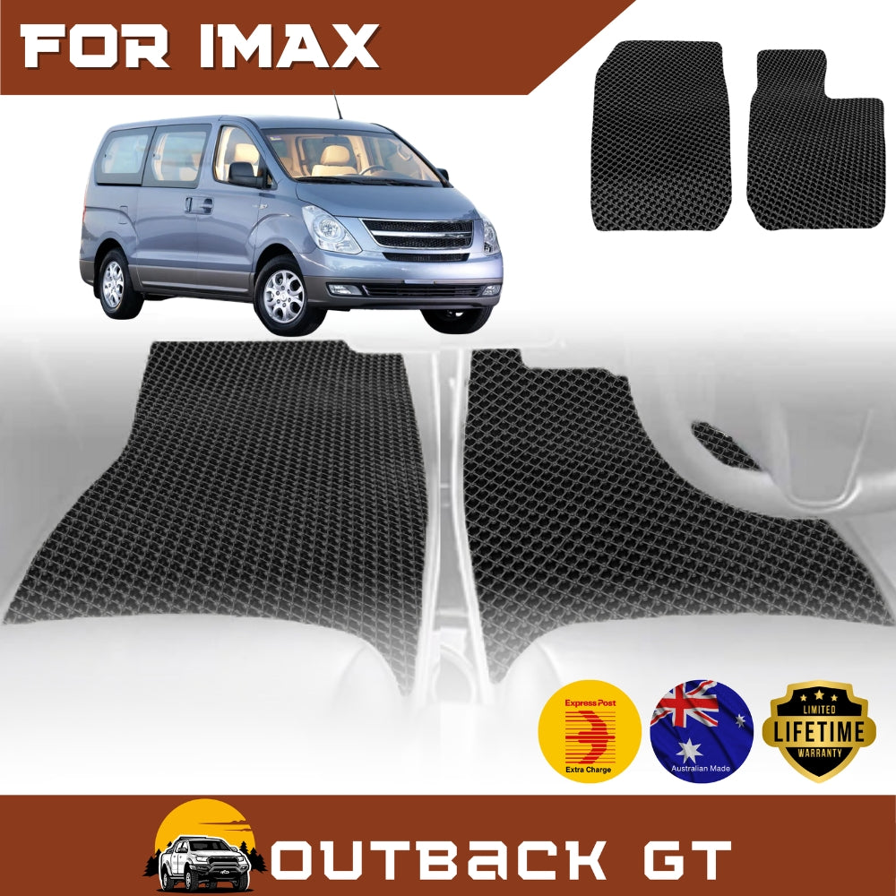6D Diamond Car Floor Mats for Hyundai iMAX TQ2007-Current Front Set | Heavy Duty Carpet Liner