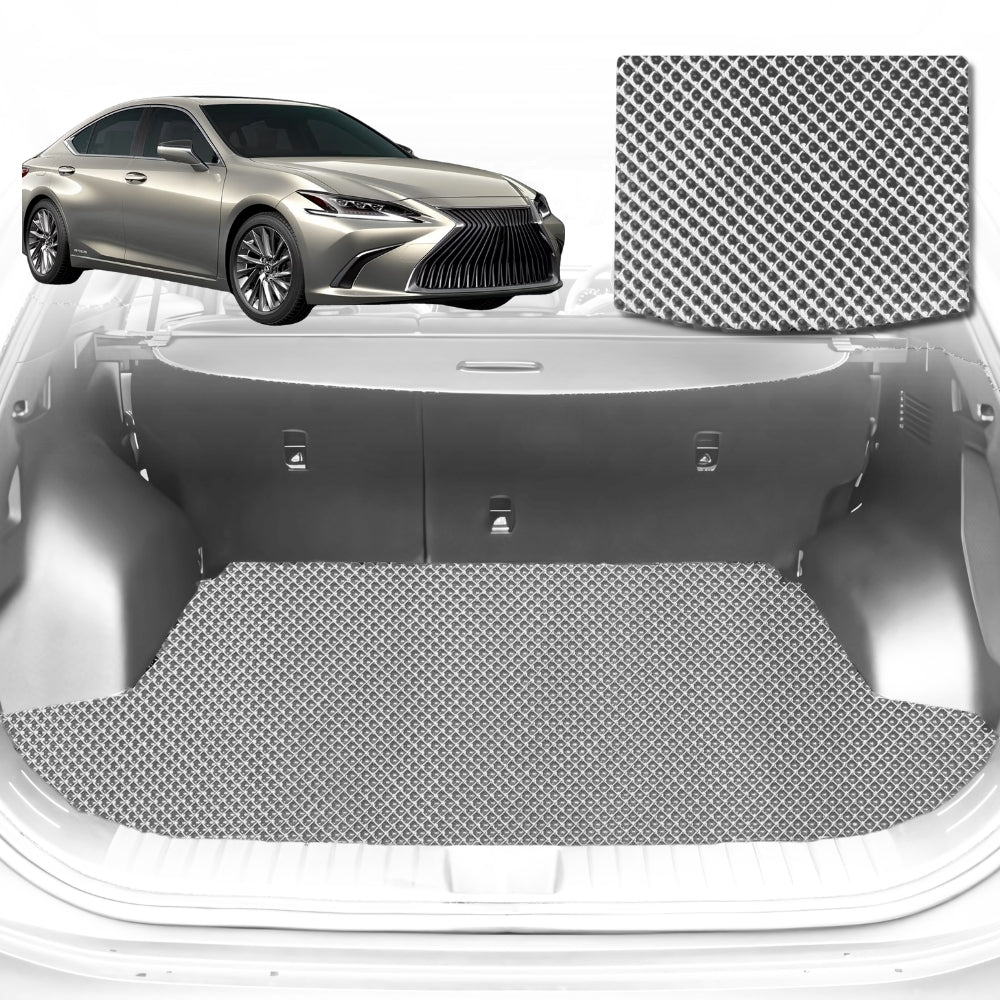 6D Diamond Car Boot Mat for Lexus ES 70R2019-Current-Sedan-Cargo Mat-Grey-Outback GT