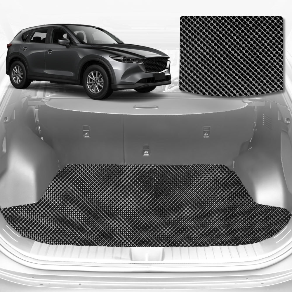 6D Diamond Car Boot Mat for Mazda CX-5 (KF)2017-Current-Cargo Mat-Black-Outback GT
