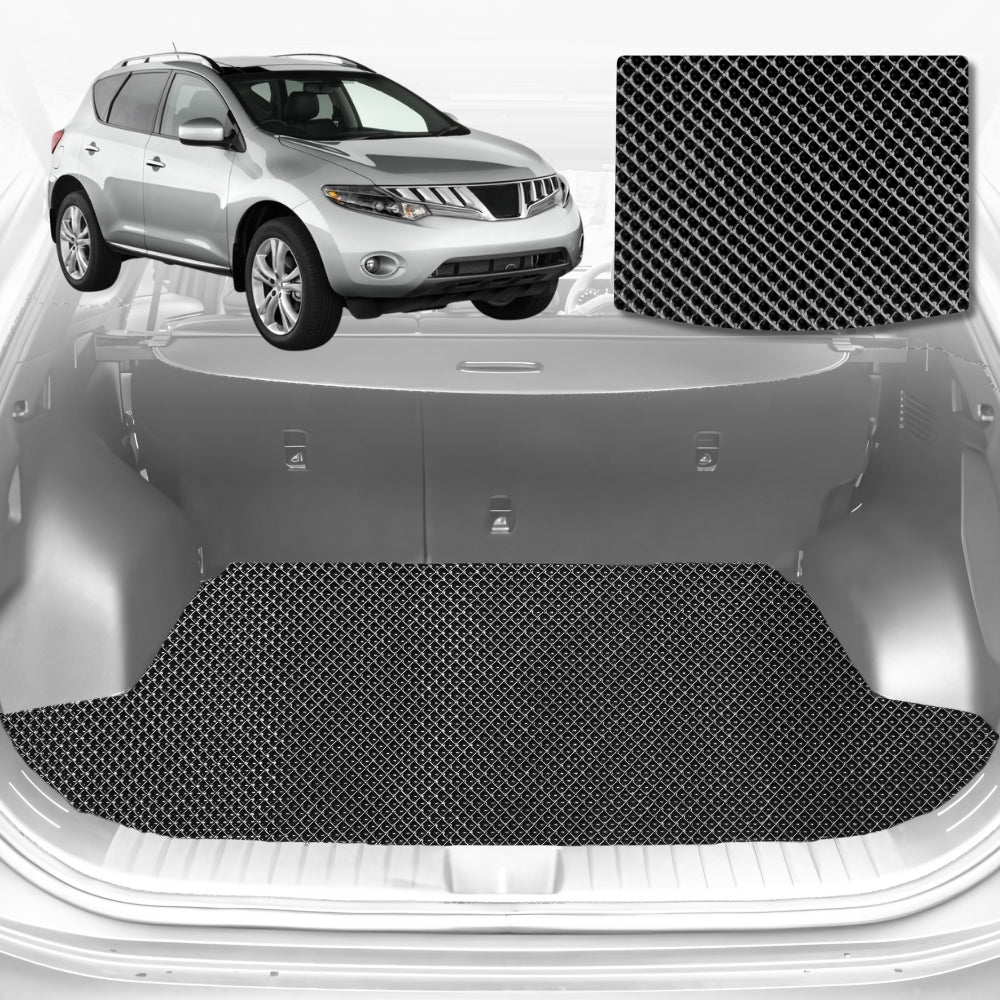 6D Diamond Car Boot Mat for Nissan Murano Z512009-2015-Cargo Mat-Black-Outback GT