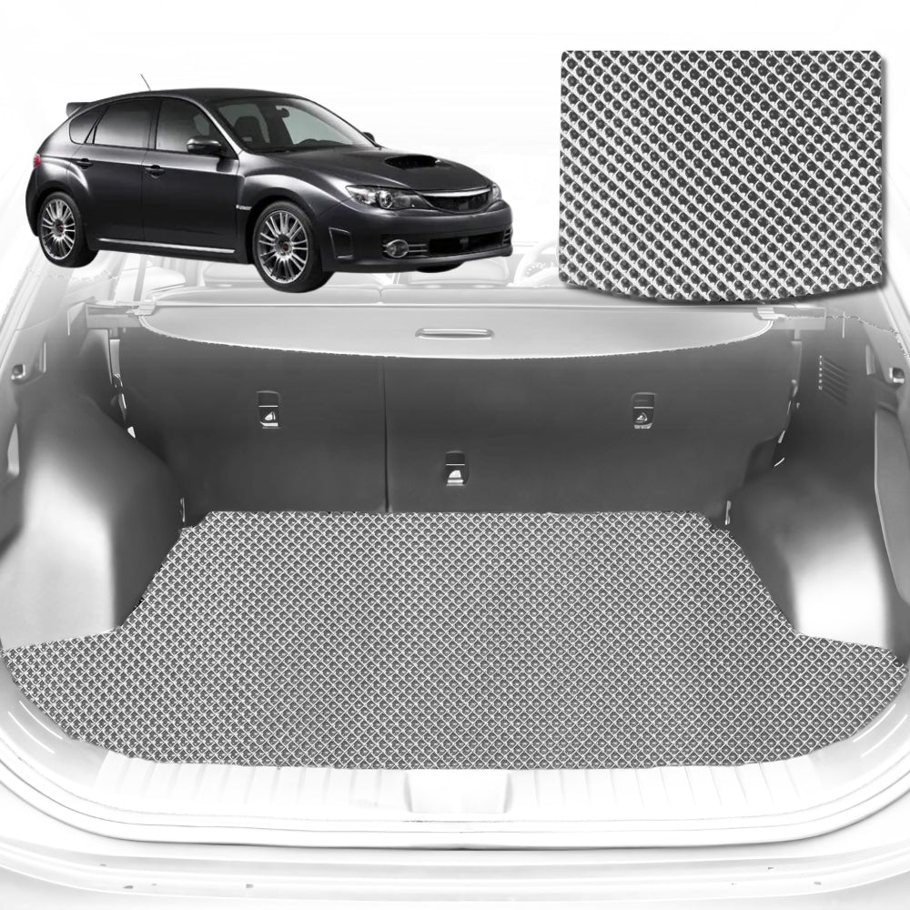 6D Diamond Car Boot Mat for Subaru Impreza G32007-2011-Hatch-Cargo Mat-Grey-Outback GT