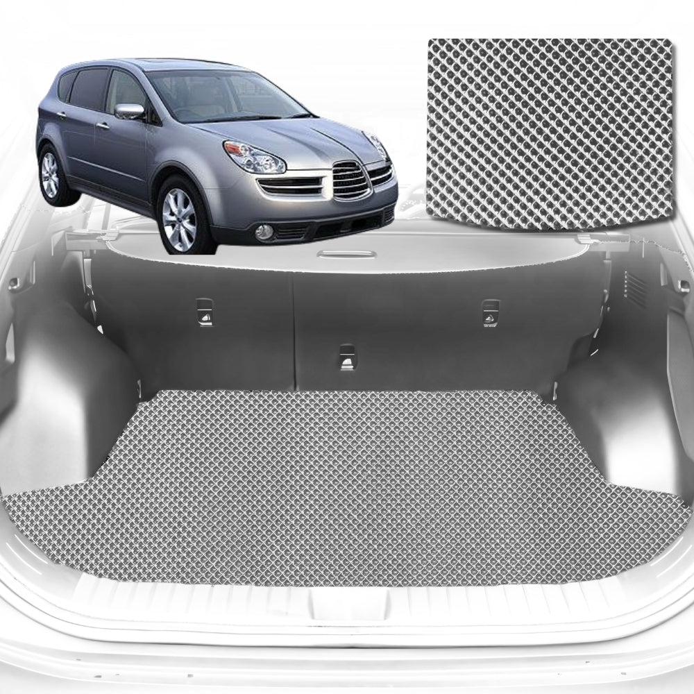 6D Diamond Car Boot Mat for Subaru Tribeca (B9)2005-2014-Cargo Mat-Grey-Outback GT