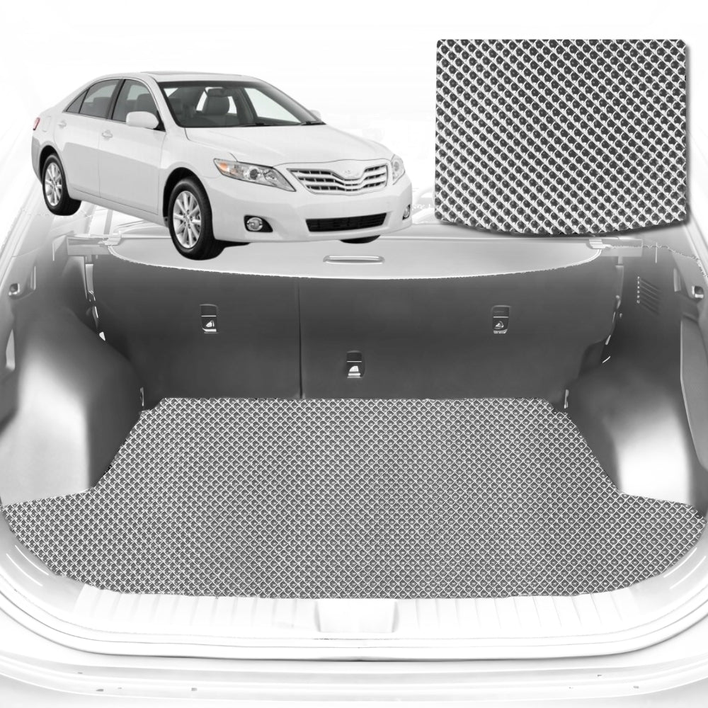 6D Diamond Car Boot Mat for Toyota Camry (XV40)2006-2011-Cargo Mat-Grey-Outback GT
