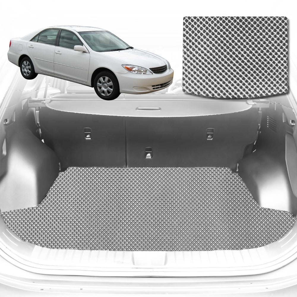 6D Diamond Car Boot Mat for Toyota Camry (XV30)2002-2006-Sedan-Cargo Mat-Grey-Outback GT