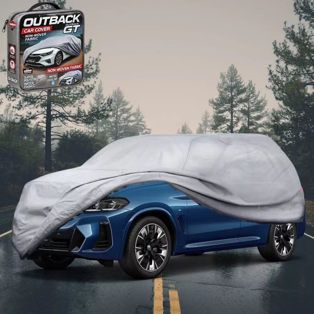 SilverShield Outdoor Car Cover for BMW iX3 2022-Cur LC Universal Fit Waterproof