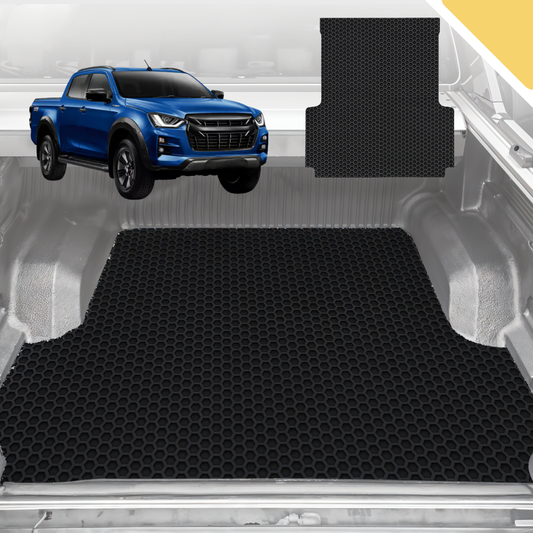 Outback GT 6D Pro Ute Tub Mat for Isuzu D-Max Crew Cab (RT50/85) 2011-2020 (with Spray on Liner or no Liner)- Black