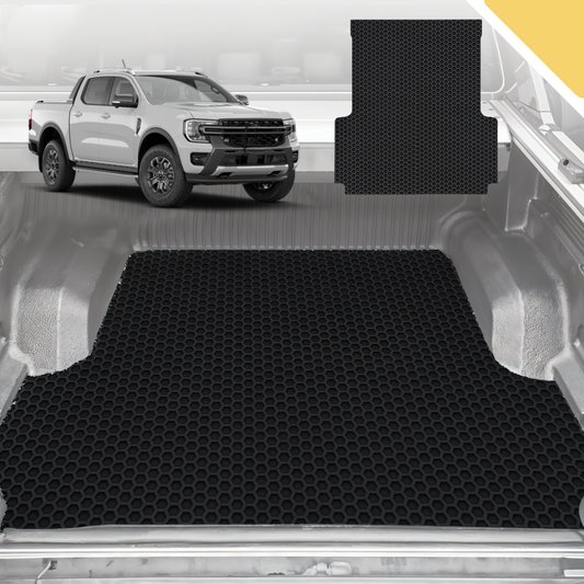 Outback GT 6D Pro Ute Tub Mat for Ford Ranger (PX3 Dual Cab Ute) 2018-2022 (with Spray on Liner or no Liner)  - Black