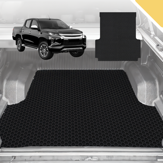 6D Pro Ute Tub Mat for All-new Mitsubishi Triton Double Cab (LC/MV) 2024-Current (With Factory Plastic Tub Liner) Black