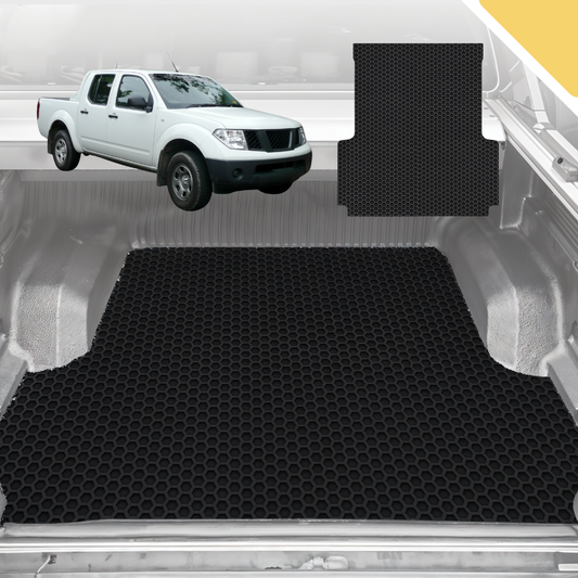 Outback GT 6D Pro Ute Tub Mat for Nissan Navara (D40-RX) 2005-2015 (With Factory Plastic Tub Liner)  - Black