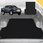 Outback GT 6D Pro Ute Tub Mat for Ford Ranger (PX Dual Cab Ute) 2012-2015 (with Plastic tub Liner) - Black